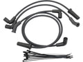 Set of 4 Black Silicone Spark Plug Wires for Harley Davidson 17-24 Touring
