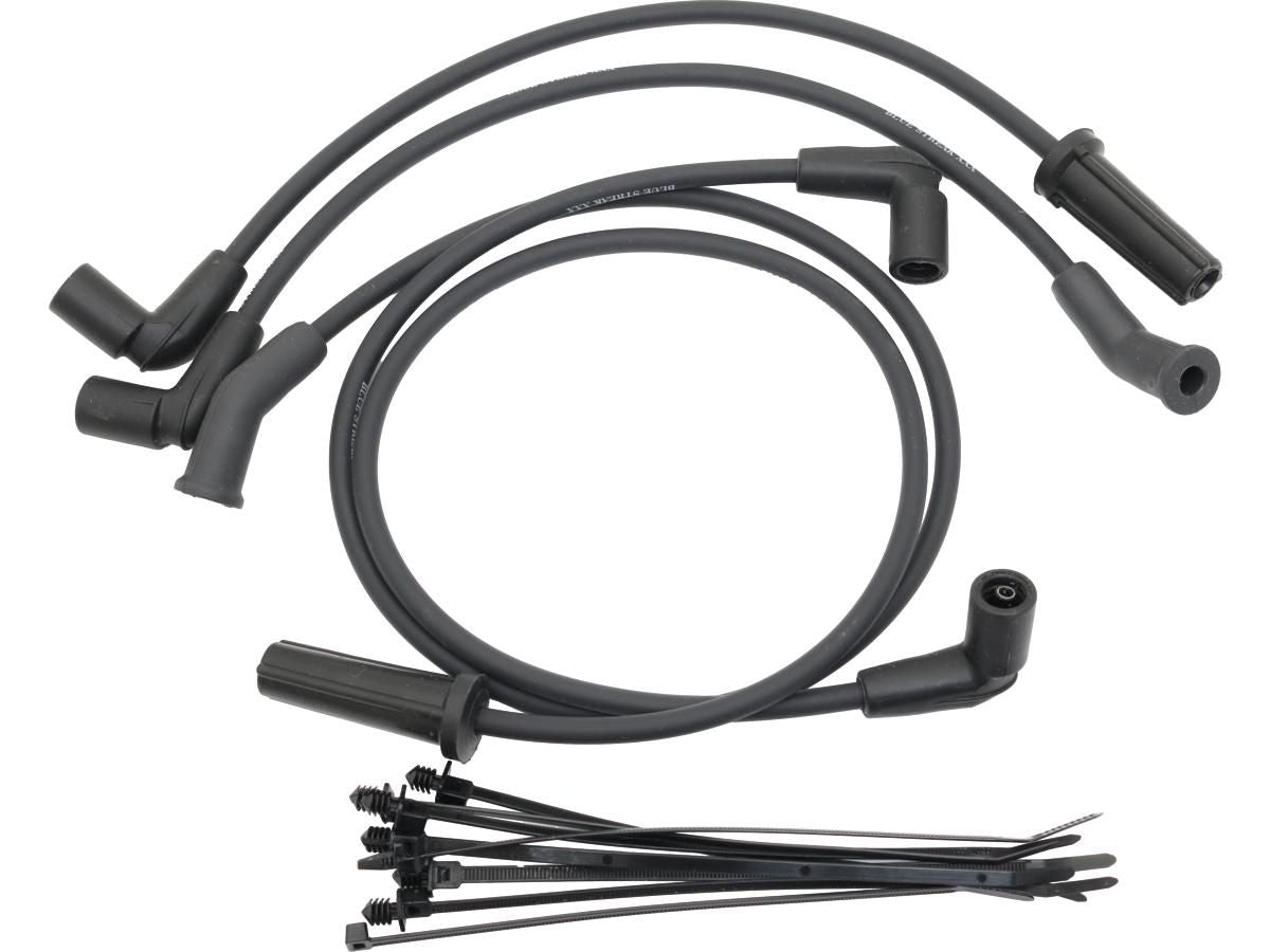 Juego De 4 Cables De Silicona Para Bujías De Color Negro Para Harley Davidson 17-24 Touring