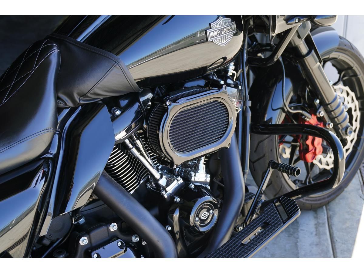 Filtro De Aire Anodizado Negro De Actualización Ovalada De Etapa 2 Para Harley Davidson