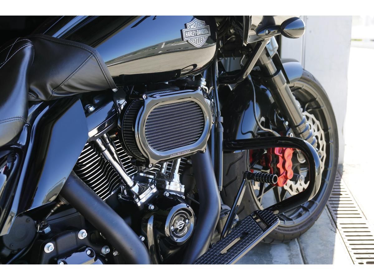 Filtro De Aire Anodizado Negro De Actualización Ovalada De Etapa 2 Para Harley Davidson