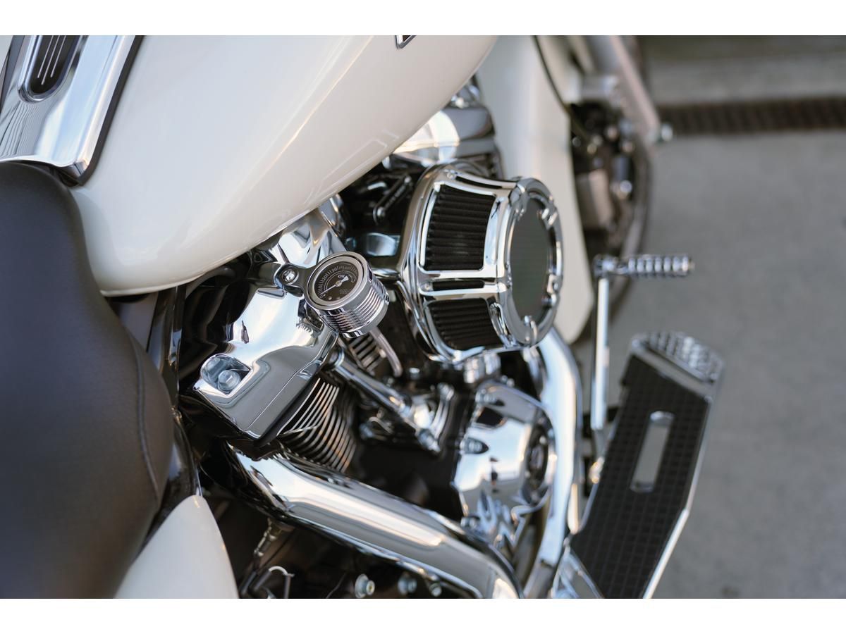 Kit De Manómetro De Presión De Aceite Method Para M8 Softail Y Touring Cromado Para Harley Davidson