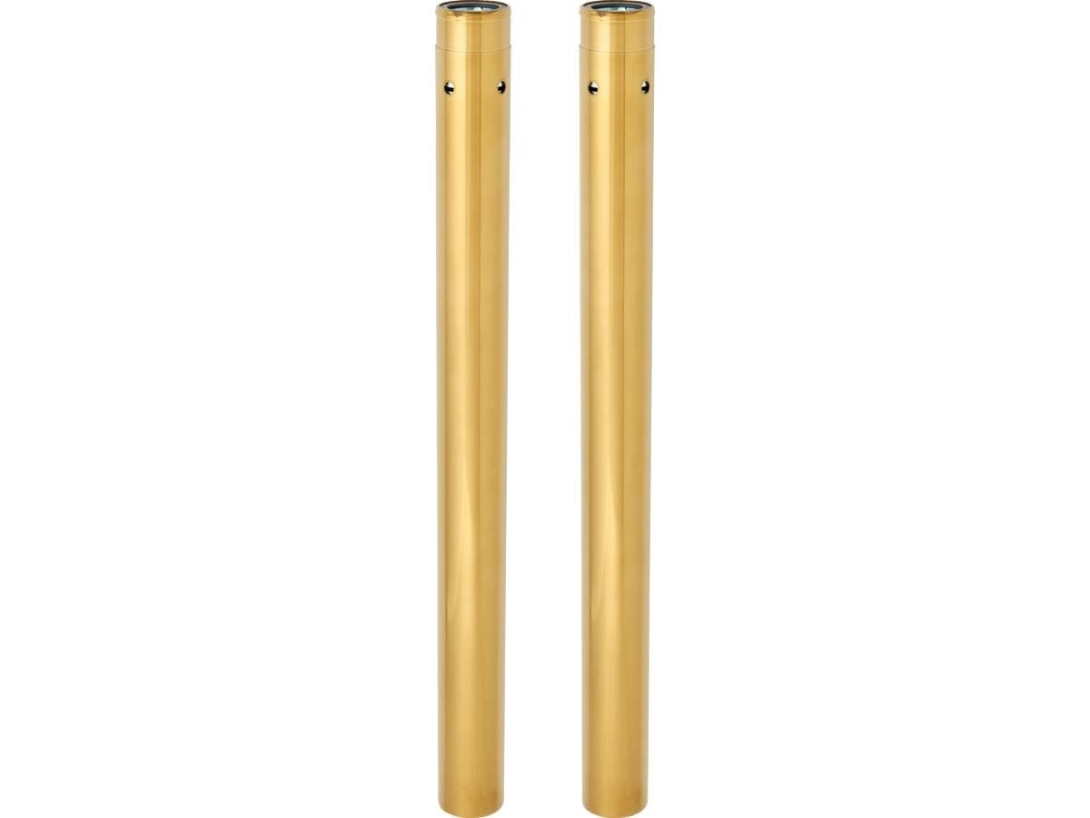 49 mm 22-7/8" Gold-Tauchrohre (Standardlänge) für Harley Davidson