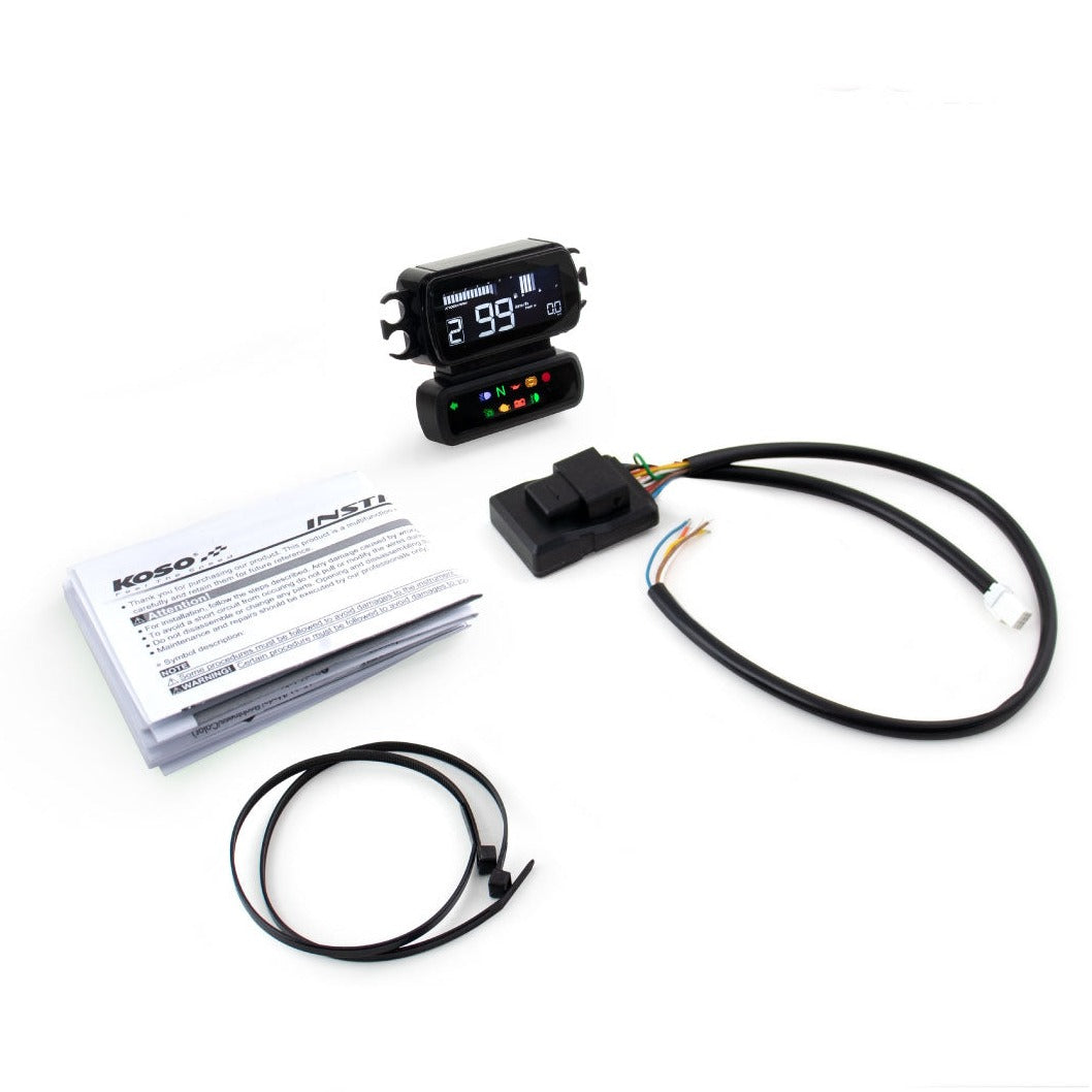 Multifunktions-Kilometerzähler für Harley-Davidson Koso D2 BA080020
