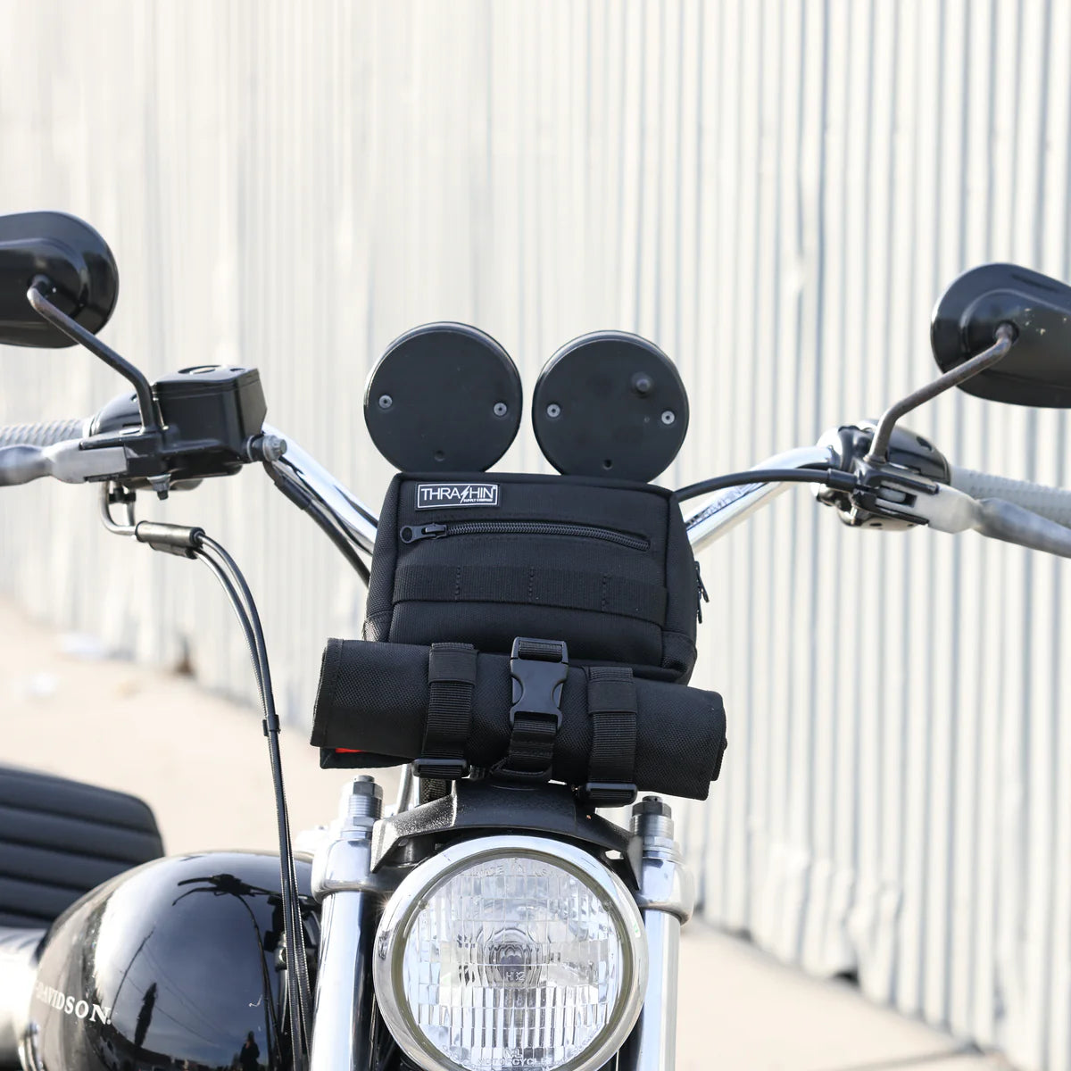 Bolsa de manillar clubstyle Trashin THB-0005 para Harley Davidson