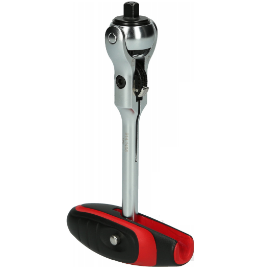 Mini Reversible Ratchet, T-Handle, Swivel Head