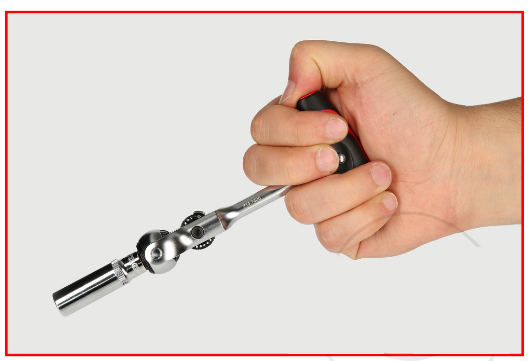 Mini Reversible Ratchet, T-Handle, Swivel Head