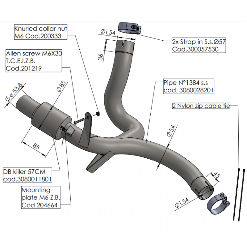 Collezionista senza catalizzatore per Ducati Multistrada 950/S 21