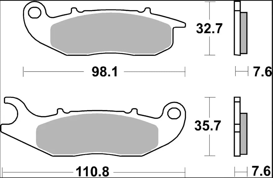 Pastillas de freno CC Carbon Ceramico para AJP, Aprilia, Derbi, Honda, Piaggo, Scorpa