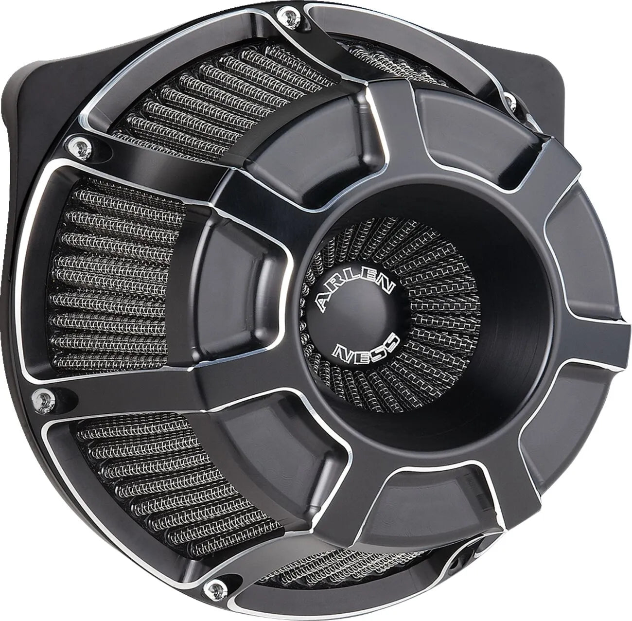Black Beveled Inverted Series Air Cleaner Kit for Harley Davidson - FLTR/FLHX 23-25