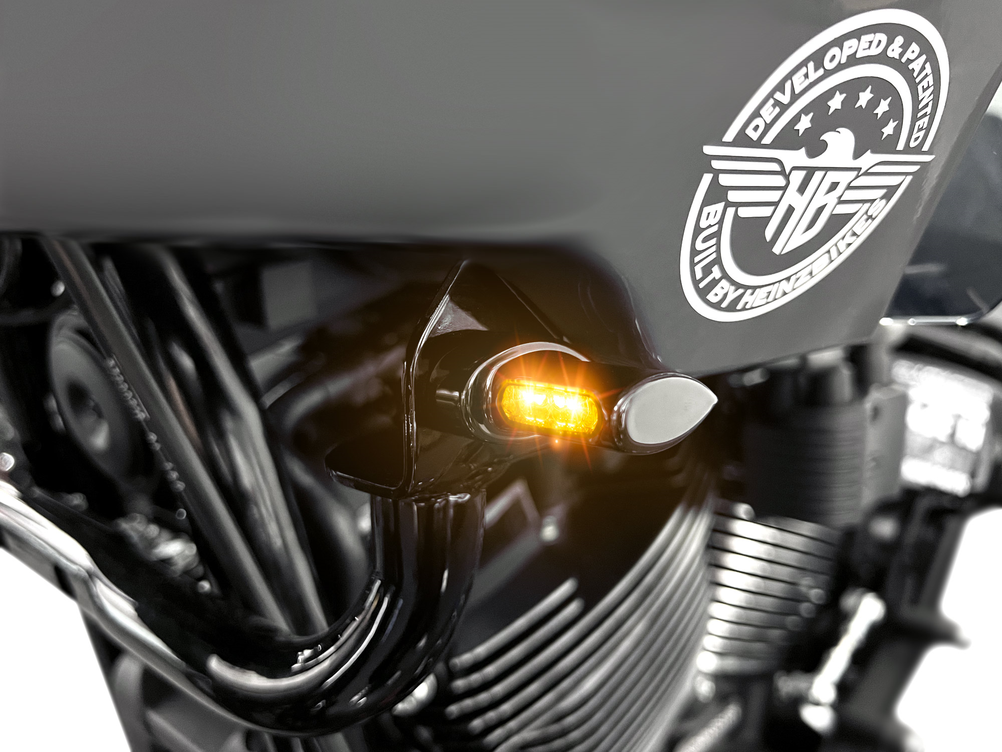 ST Micro Blinker mit maximaler Blinkerbreite 38mm für Harley Davidson