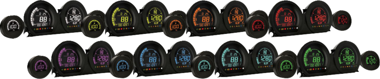 Kit Cuatro Instrumentos HD-03 Pantalla Lcd De Ocho Colores Para Harley Davidson