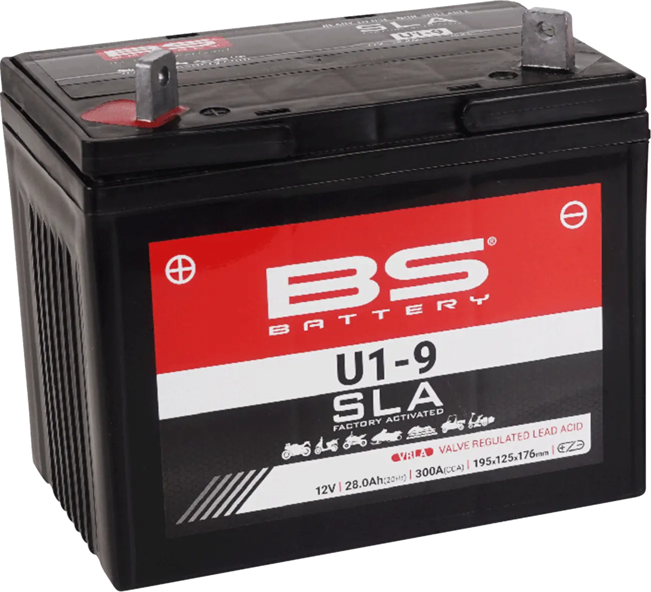 AGM SLA BS U1-9 Battery for ATV/UTV