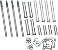 Kit includes four S&S adjustable pushrods, four pushrod covers and O-rings Pushrods are manufactured from chromoly steel for superior strength Pushrod covers have a chrome-plated finish Kit requires rocker box removal Made in the U.S.A.