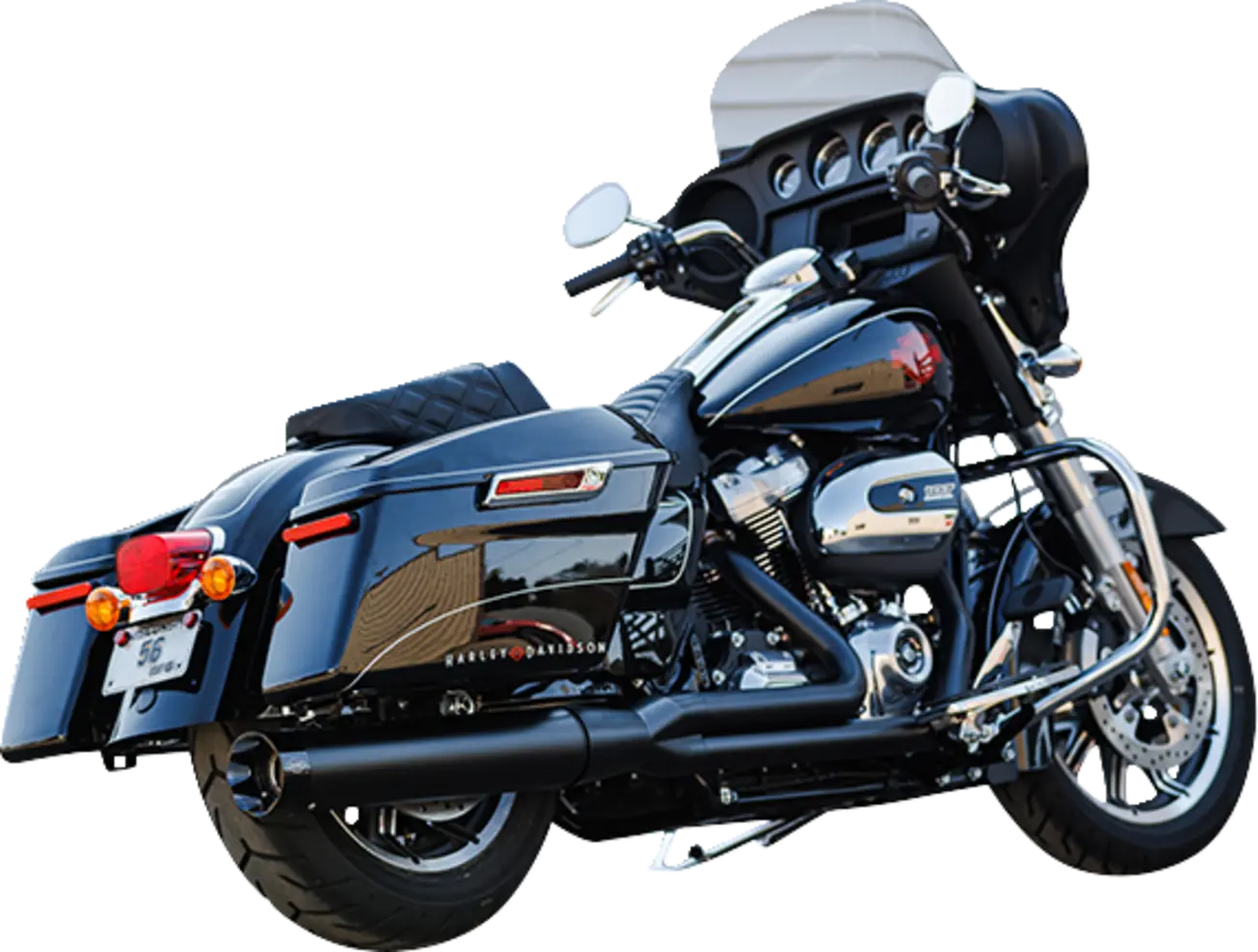 Sidewinder 2 In 1 50 State Black Exhaust System for Harley Davidson M8 Touring