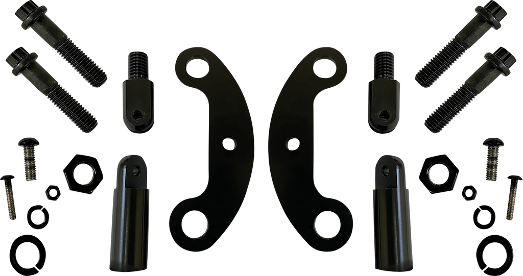 Probeam® Schwarze Nebelscheinwerfer-Messgerätehalterungen für Harley Davidson