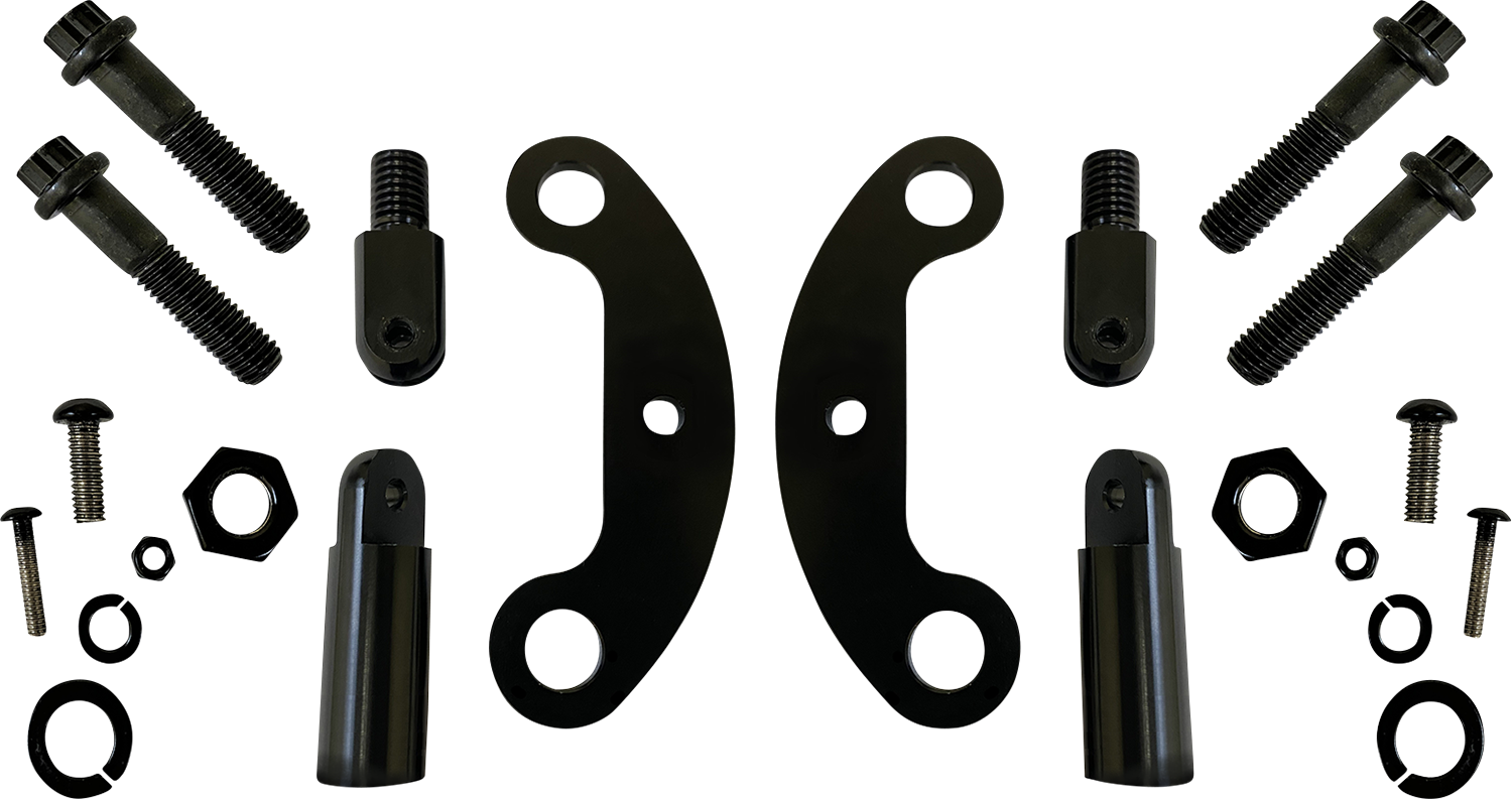 Probeam® Schwarze Nebelscheinwerfer-Messgerätehalterungen für Harley Davidson