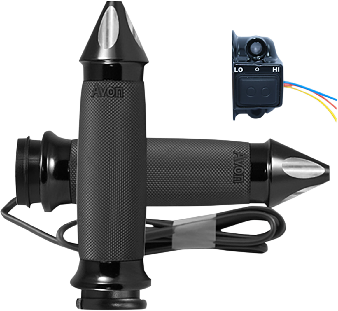 Puños Calefactados Para Harley-Davidson Avon Spike Negro CC-86-AN-S-F-HT