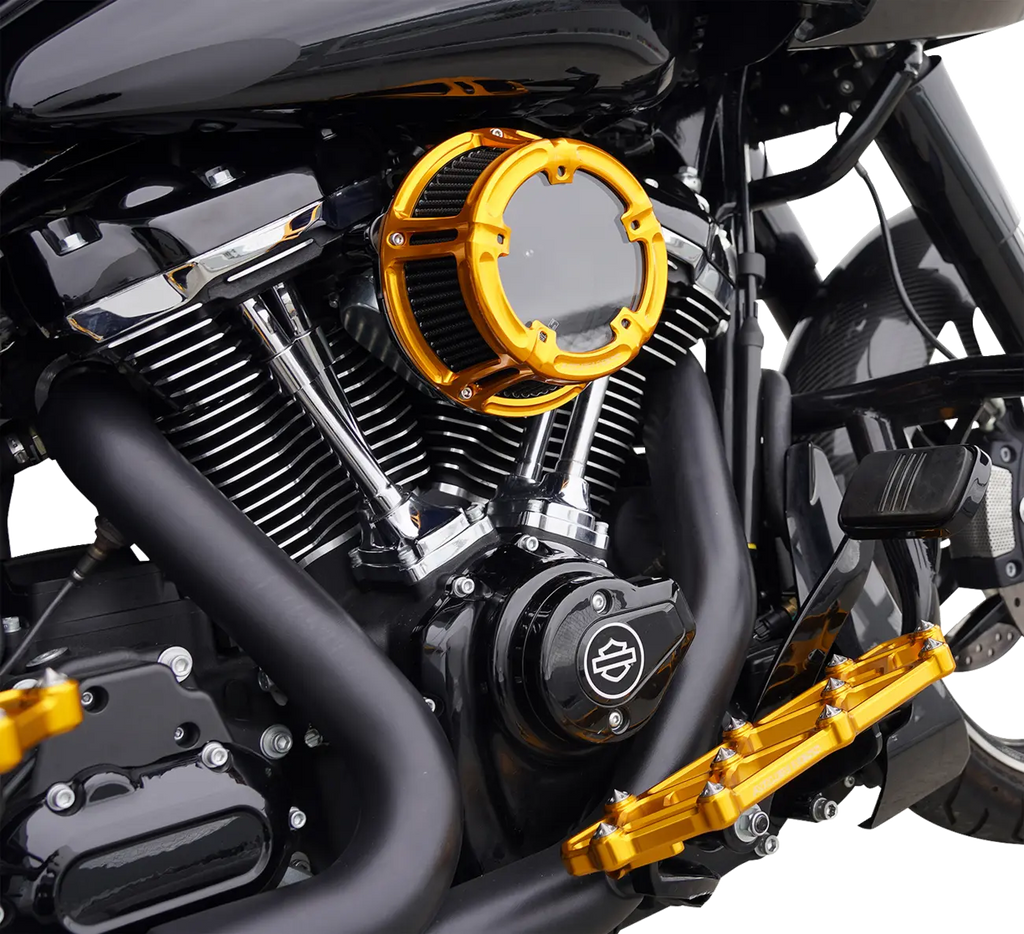 Filtro de aire Method™ Clear Series dorado para Harley Davidson FLTR/FLHX