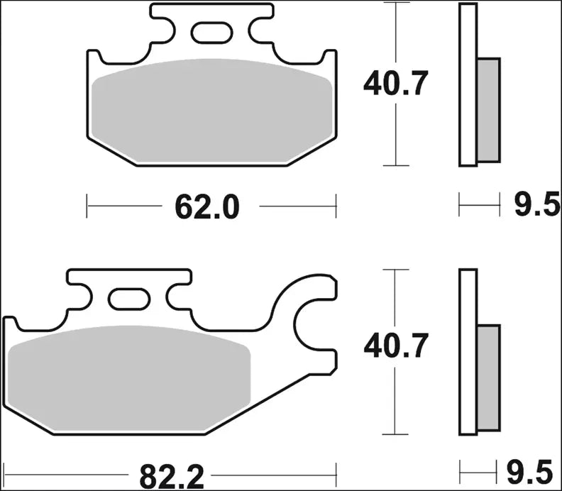 Pastilla de freno carbono ceramico para Benelli, Suzuki