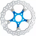 Rotor Spider 11.8 FLT Trasero Azul Para Harley Davidson