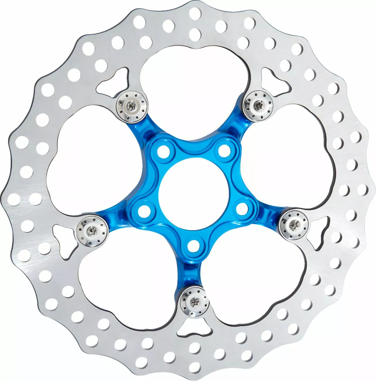 Rotor Spider 11.8 FLT Trasero Azul Para Harley Davidson