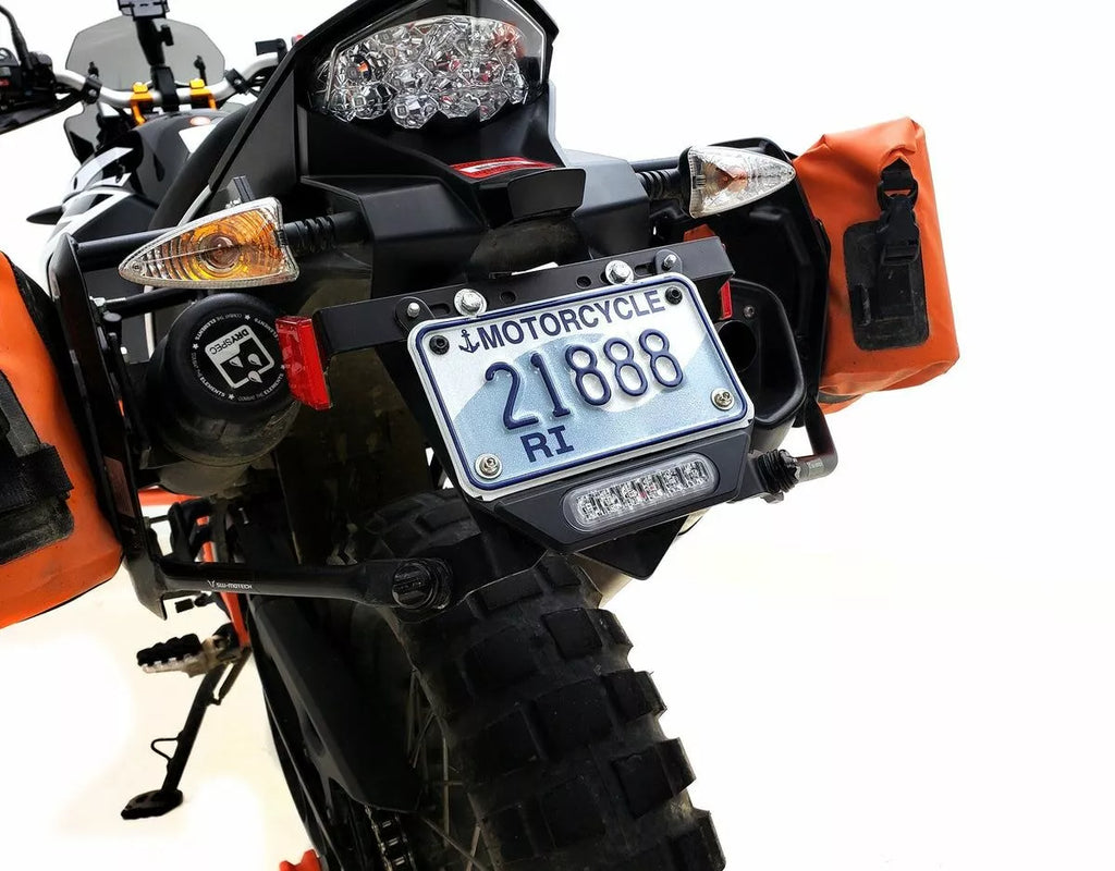 LED Brake Light Kit B6 With License Plate Holder For BMW/KTM/Kawasaki/Honda/Ducati
