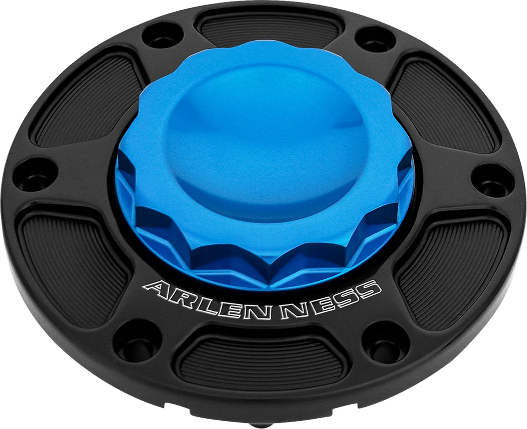 Blue 12-Point Fuel Cap for Harley Davidson FLT 24-Up