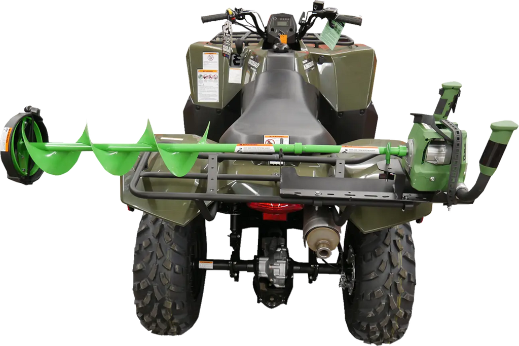 Soporte barrena de hielo portaequipajes para ATV