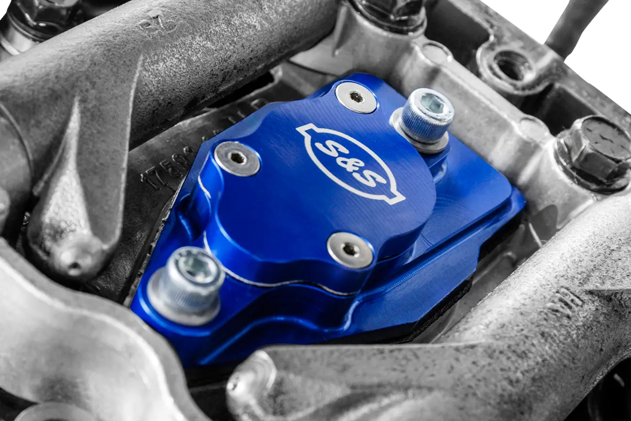 Kit De Respiradero De Culata Azul Billet Para Harley Davidson TC 99-17