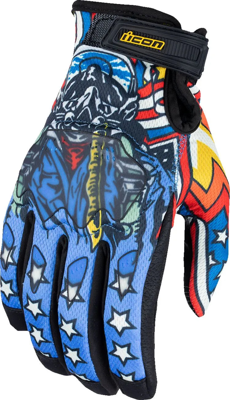 Guantes moto homologados Hooligan™ CE Flyboy  HOOLIGAN FLYBOY CE BLUE MD