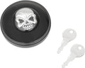 Tankdeckel mit schwarzem Totenkopf-Schlüssel für Harley-Davidson