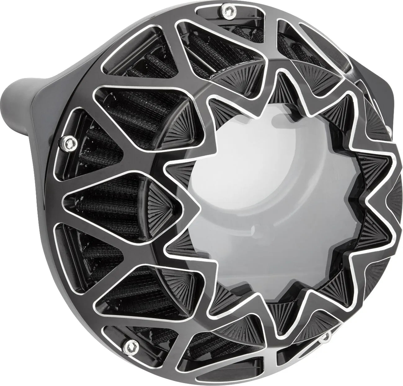 Crossfire Luftfilter schwarz, silber für Harley Davidson FLTR/FLHX