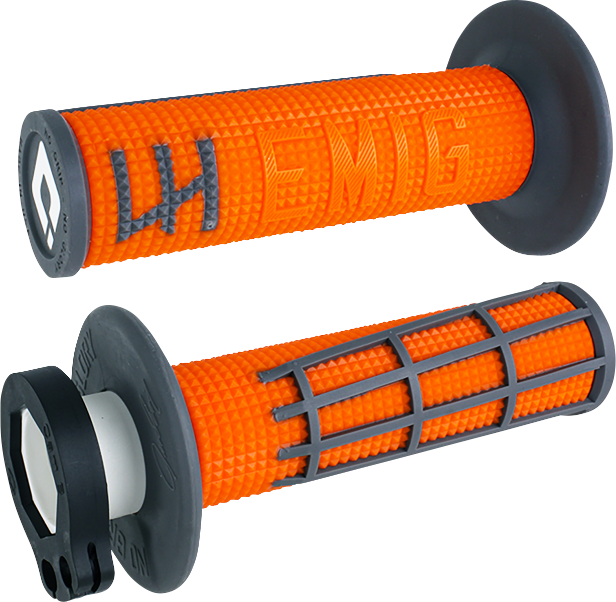 Puños Emig 2.0 Racing V2 Lock-On Naranja/ Grafito