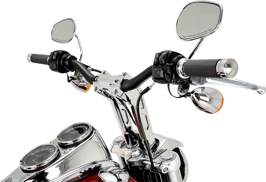 Lenker-Kit Ape Hanger 9" Chrom für Harley Davidson