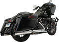 Slip-On Endschalldämpfer 4-1/2" Chrom/Schwarz für Harley Davidson M8 Touring 17+