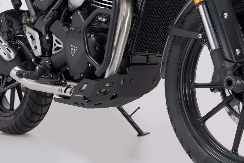 Defensa de motor negra para Triumph