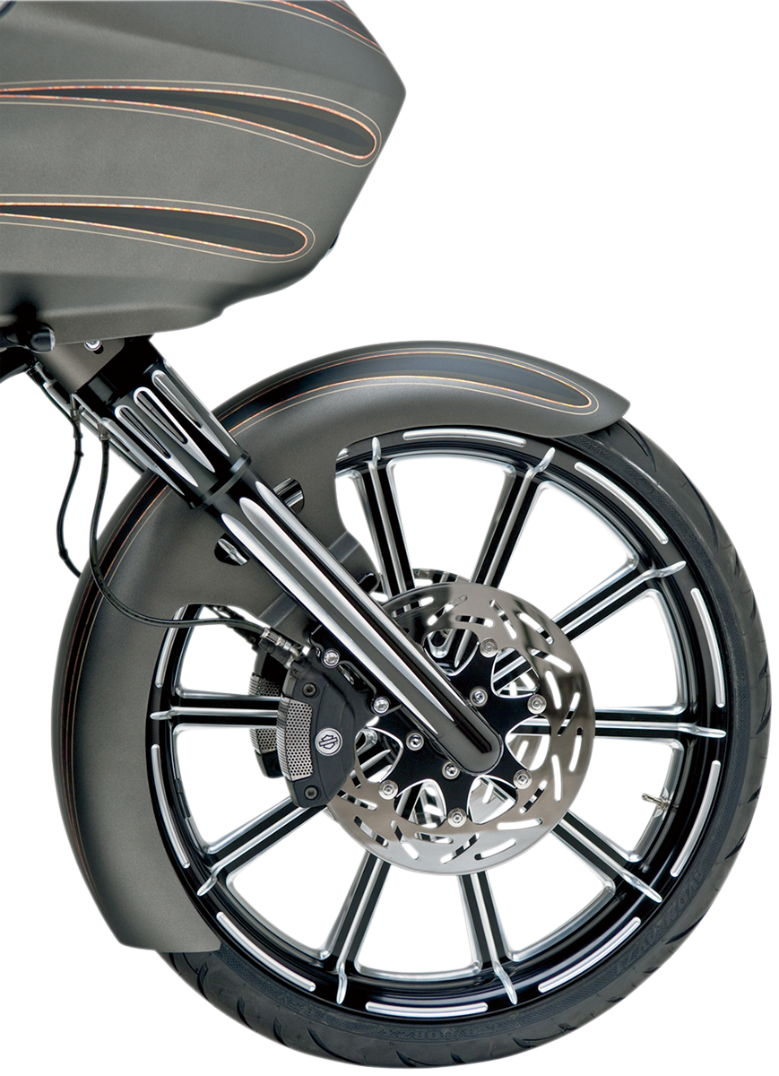 Patas De Horquilla "Hot Legs" De Doble Disco  Negro Para Harley-Davidson