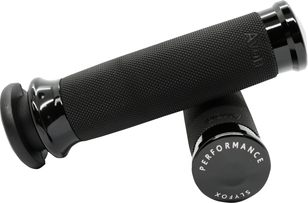 Puños Custom Contour Contorno, Anodizado Negro Para Harley Davidson