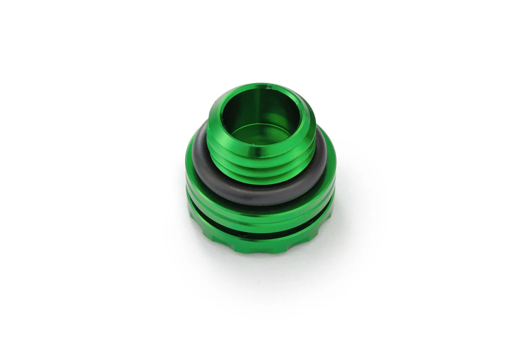 Tapón de llenado de aceite mecanizado M20xP2.5 verde