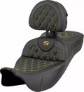 Roadsofa LS Ext RCH Seat Gold Stitching for Harley-Davidson