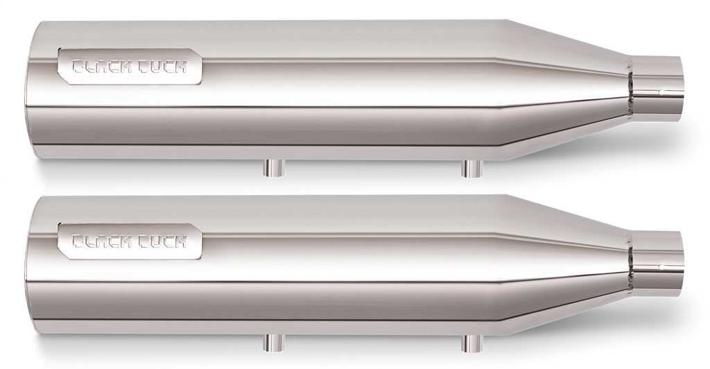 Black Duck, Raidrunner Silenciosos Cromo Para Harley Davidson Sportster