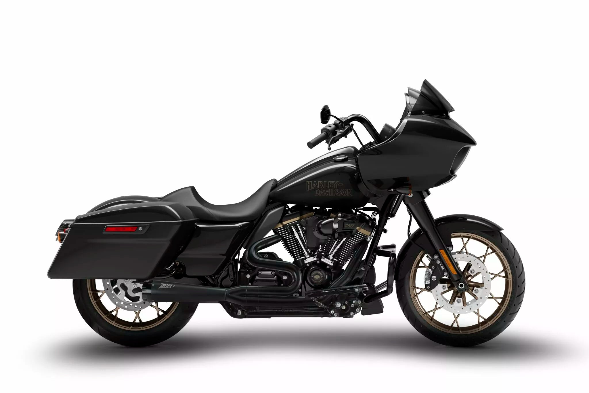 Escape Para Harley-Davidson 2-En-1 Zard Negro Mate Touring (Street Glide / Road King / Road Glide) 17-23