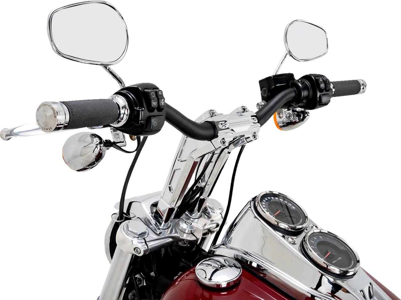 Lenker-Kit Ape Hanger 9" Chrom für Harley Davidson