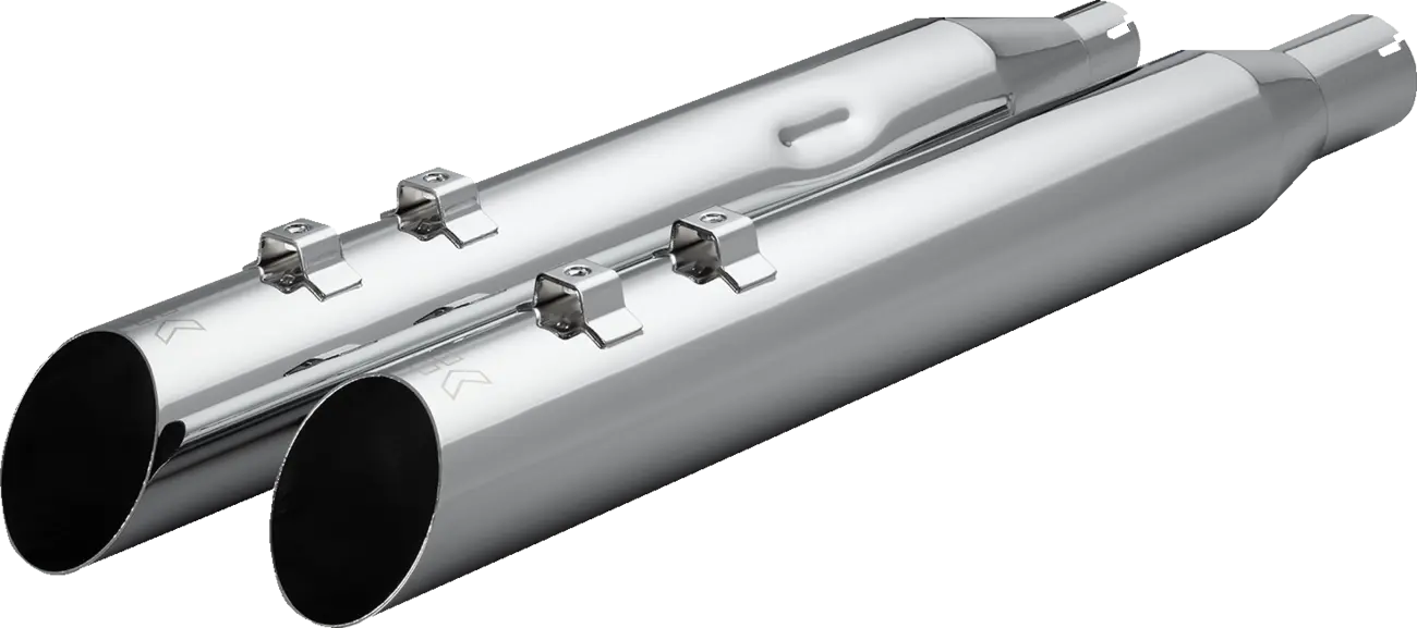 Silenciadores Hp-Plus® Slip-On Slash-Up Cromados Para Harley Davidson M8