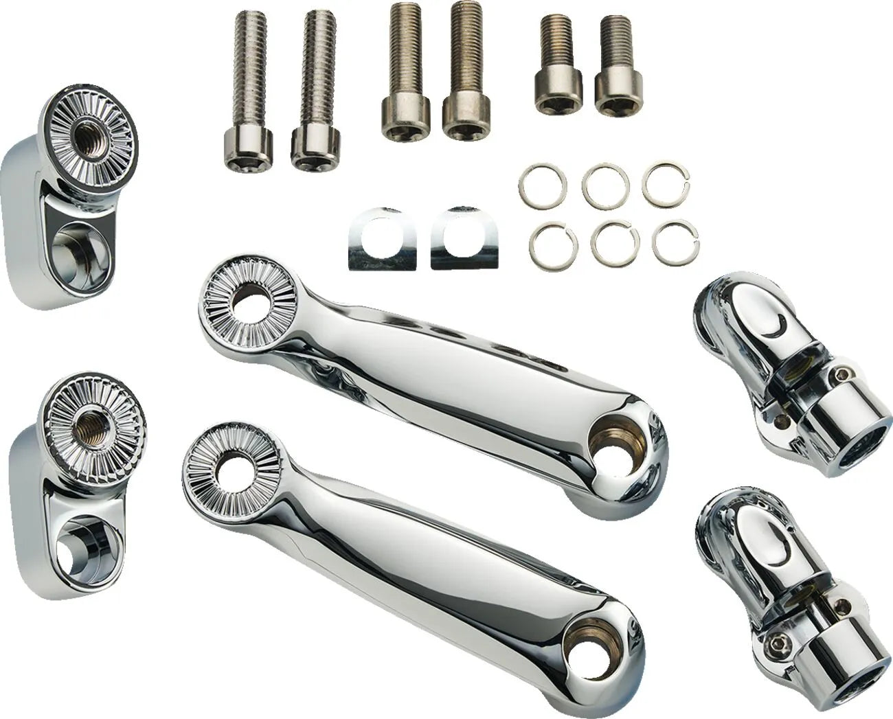 Adjustable chrome passenger footrest for Indian