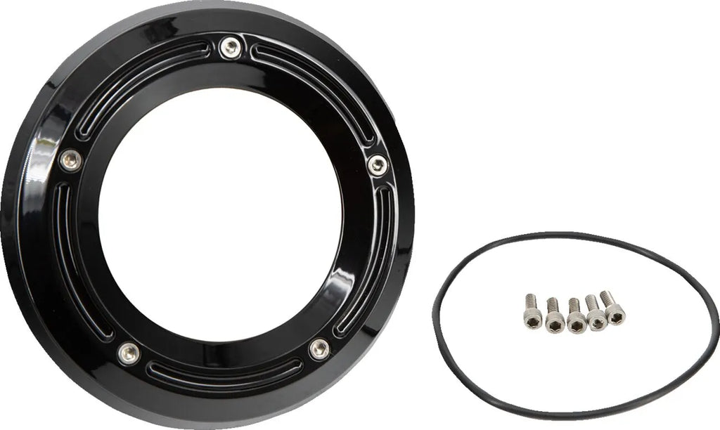 Tapa embrague Trask Assault negro para Harley-Davidson Softail M8