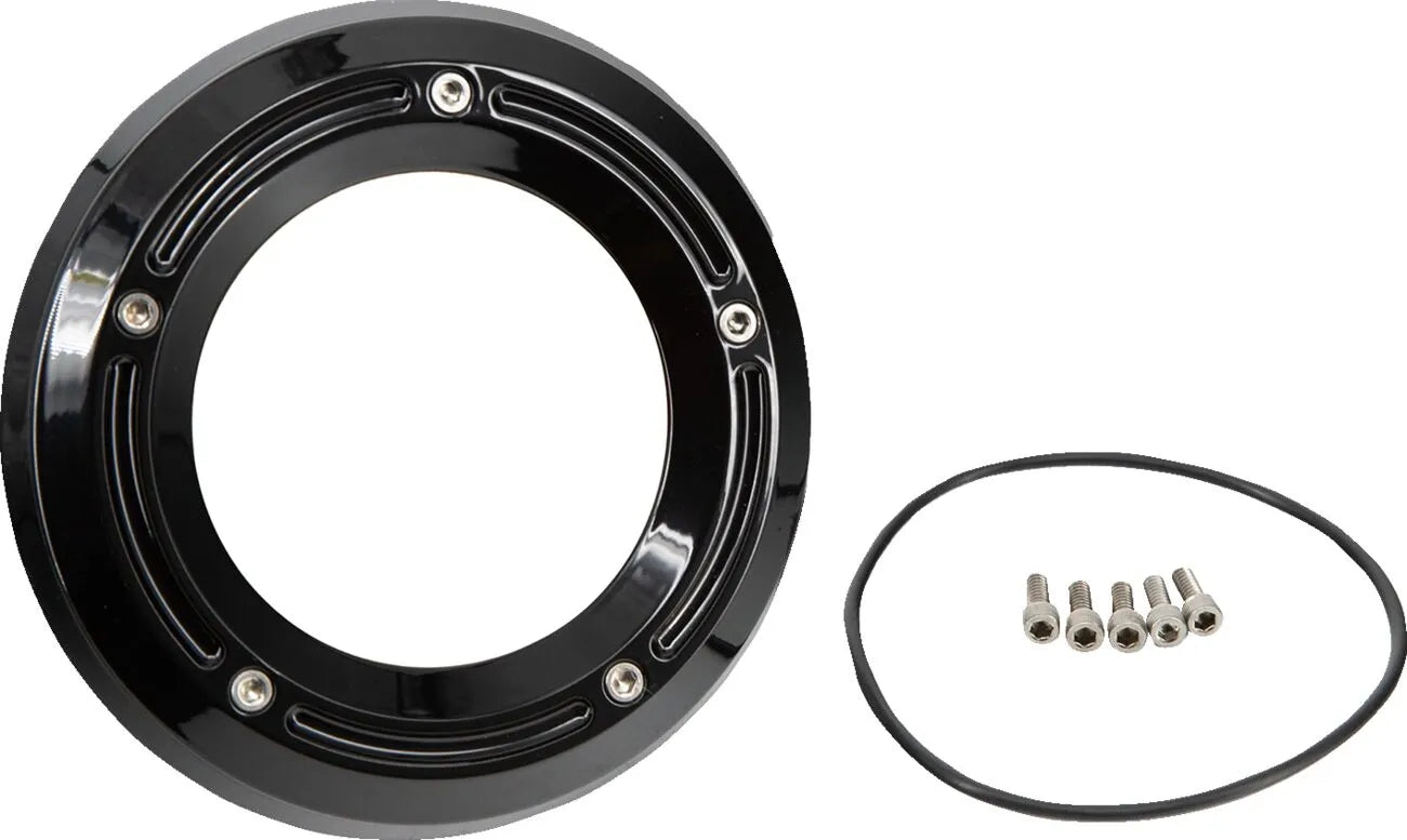 Tapa embrague Trask Assault negro para Harley-Davidson Softail M8