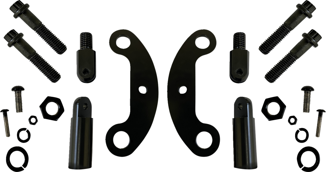 Probeam® Schwarze Nebelscheinwerfer-Messgerätehalterungen für Harley Davidson