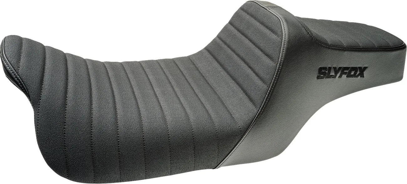 Asiento Highnoon Classic Vinilo Logotipo Negro Slistop Para Harley Davidson 08-24 Touring