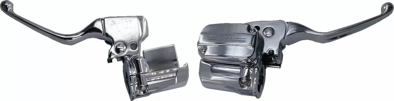 Chrom-Brems-/Kupplungssteuerungskit und Schaltergehäuse für Harley Davidson